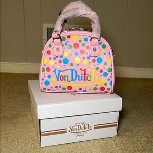 Von Dutch Polka Dot Handbag
